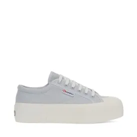 2631 Stripe Platform Sneakers - Grey Lilla Avorio