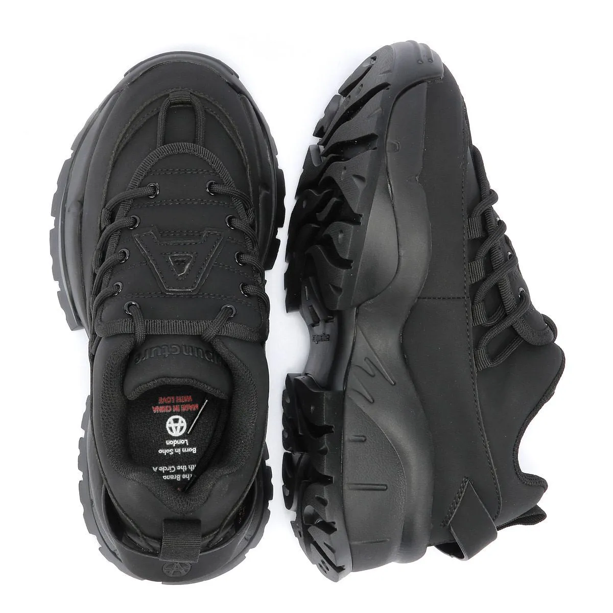 Acupuncture Gingypock Triple Black Trainers