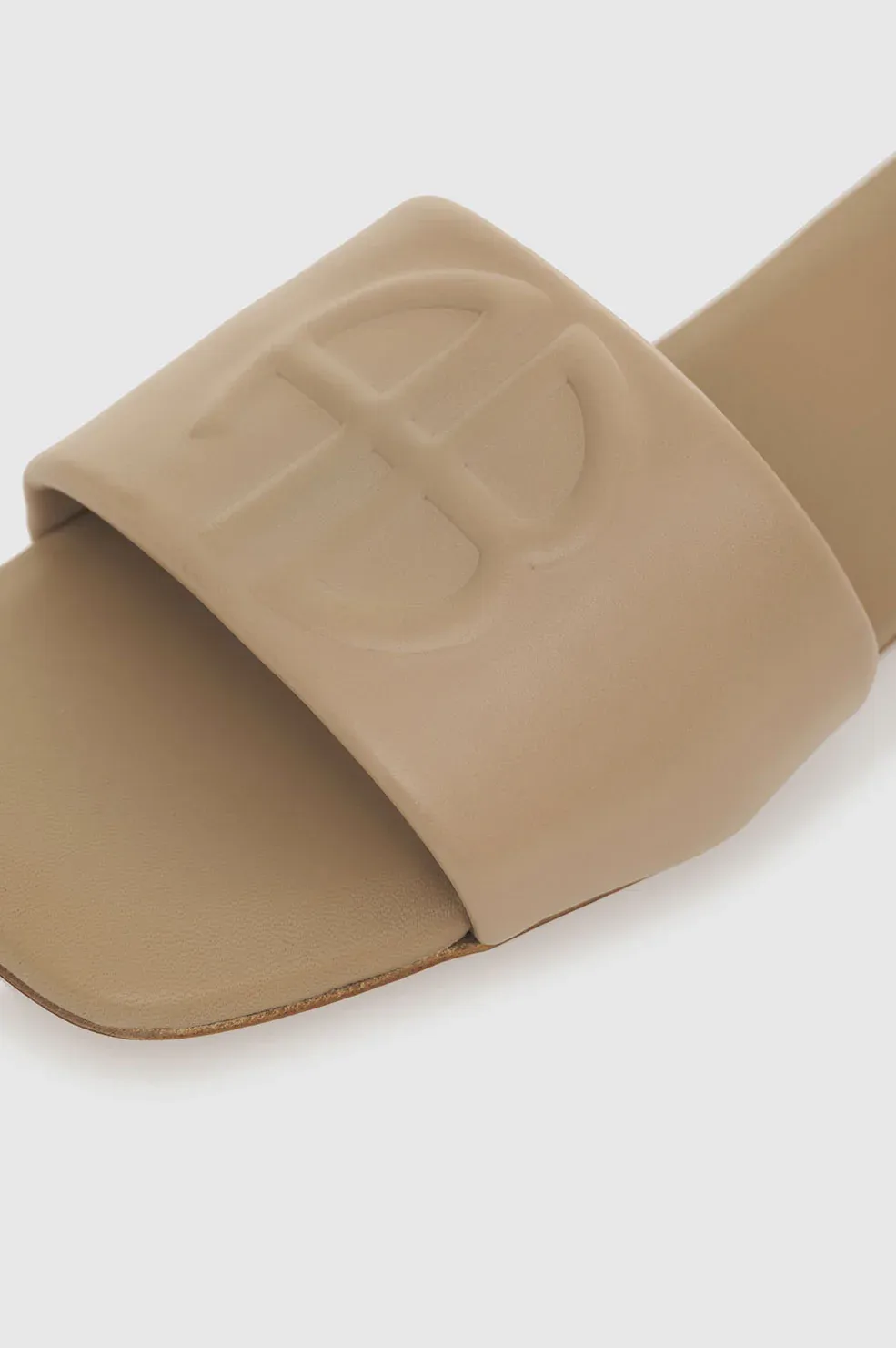 Anine Bing - Ria Slides in Butterscotch Monogram