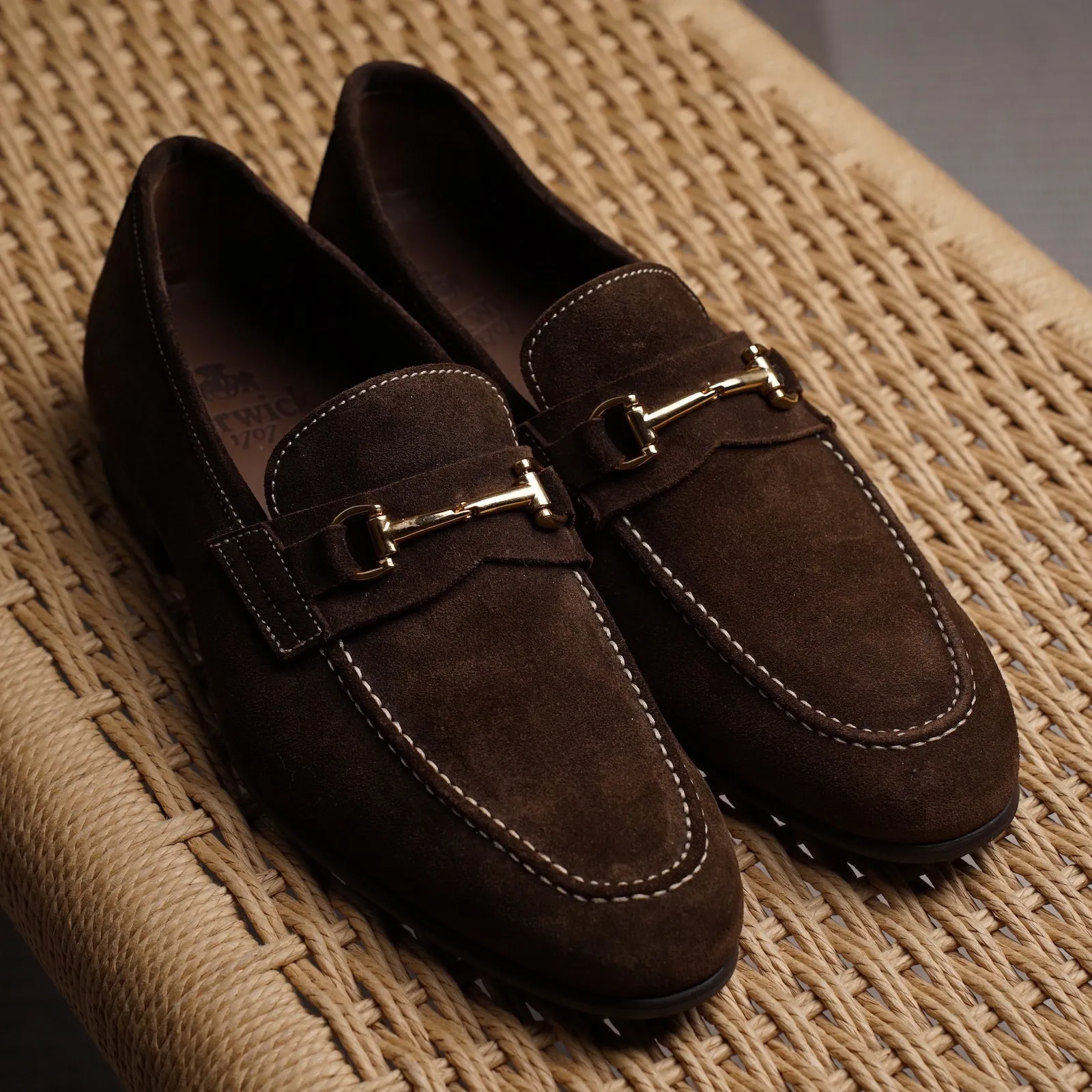 Blake Bit Loafer - Dark Brown Suede