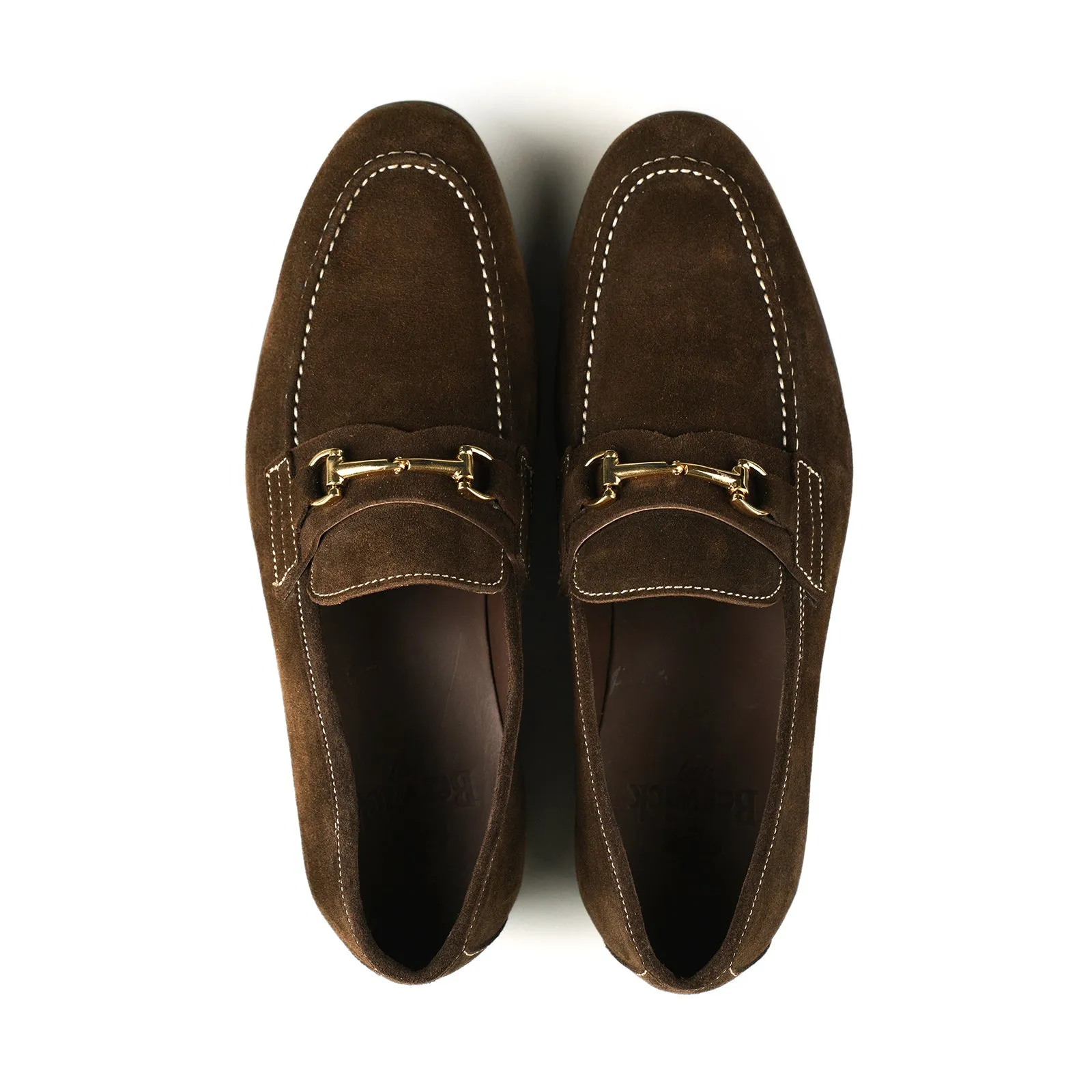 Blake Bit Loafer - Dark Brown Suede