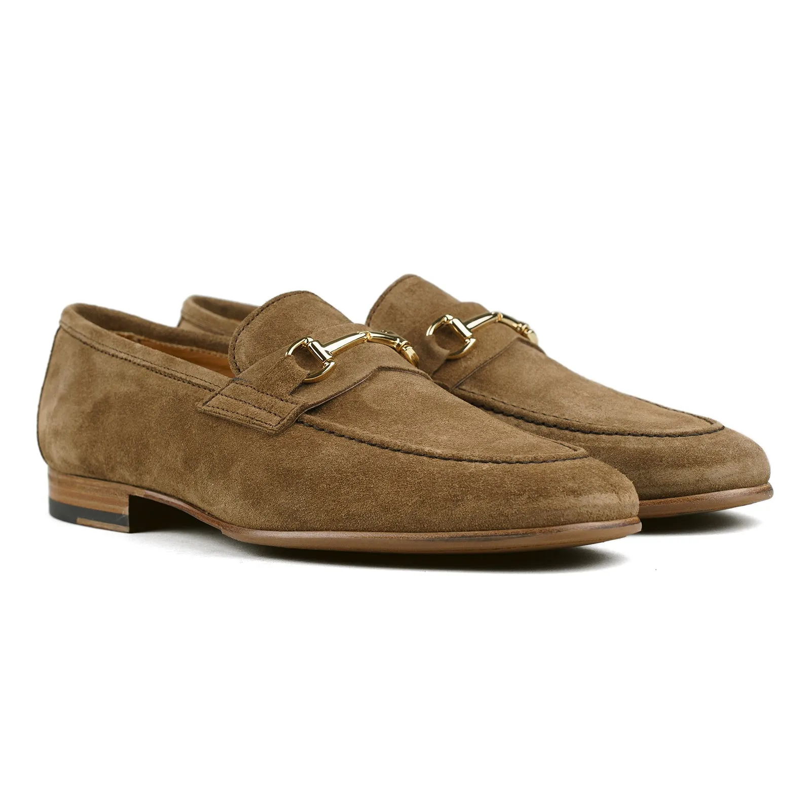 Blake Bit Loafer - Medium Brown Suede