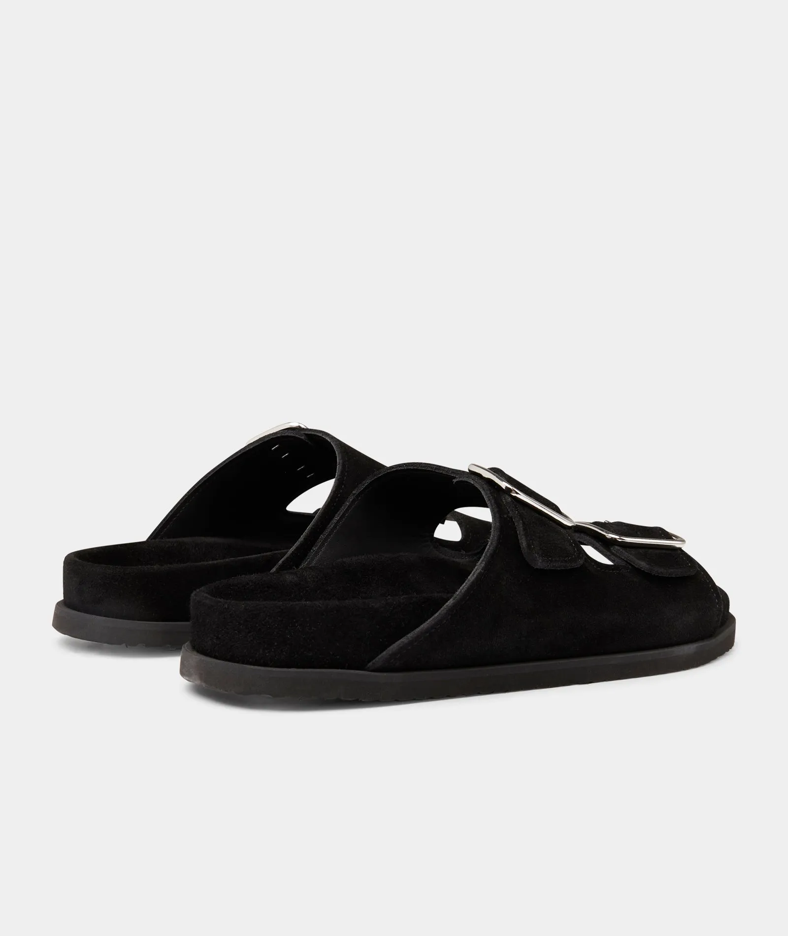 Blake Sandal - Black Suede