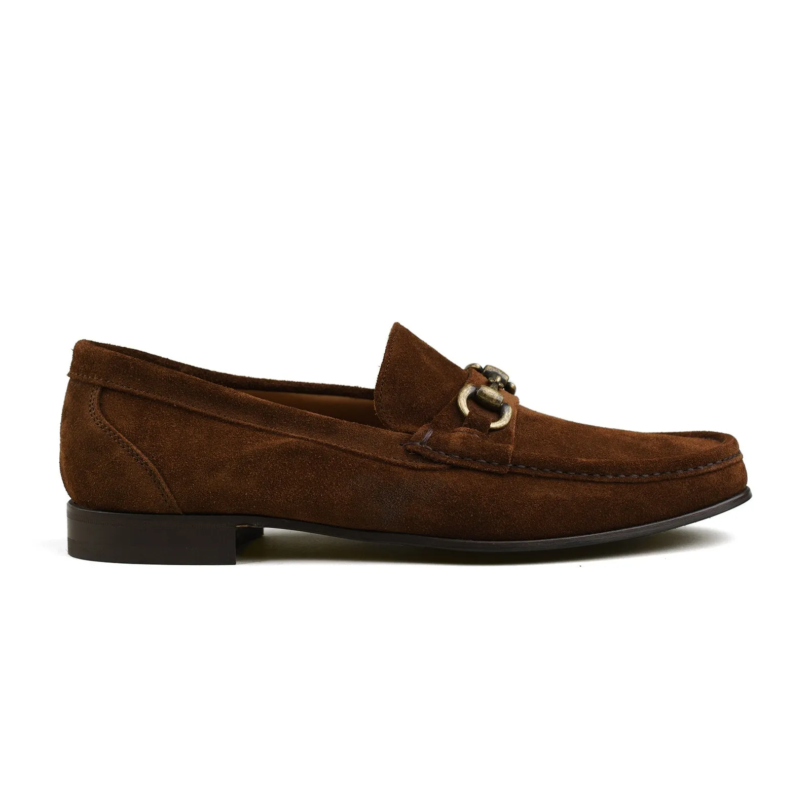 Bologna Bit Loafer - Snuff Brown Suede