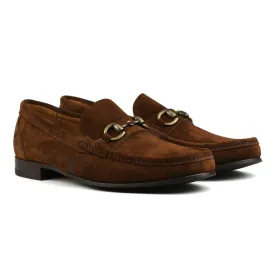 Bologna Bit Loafer - Snuff Brown Suede