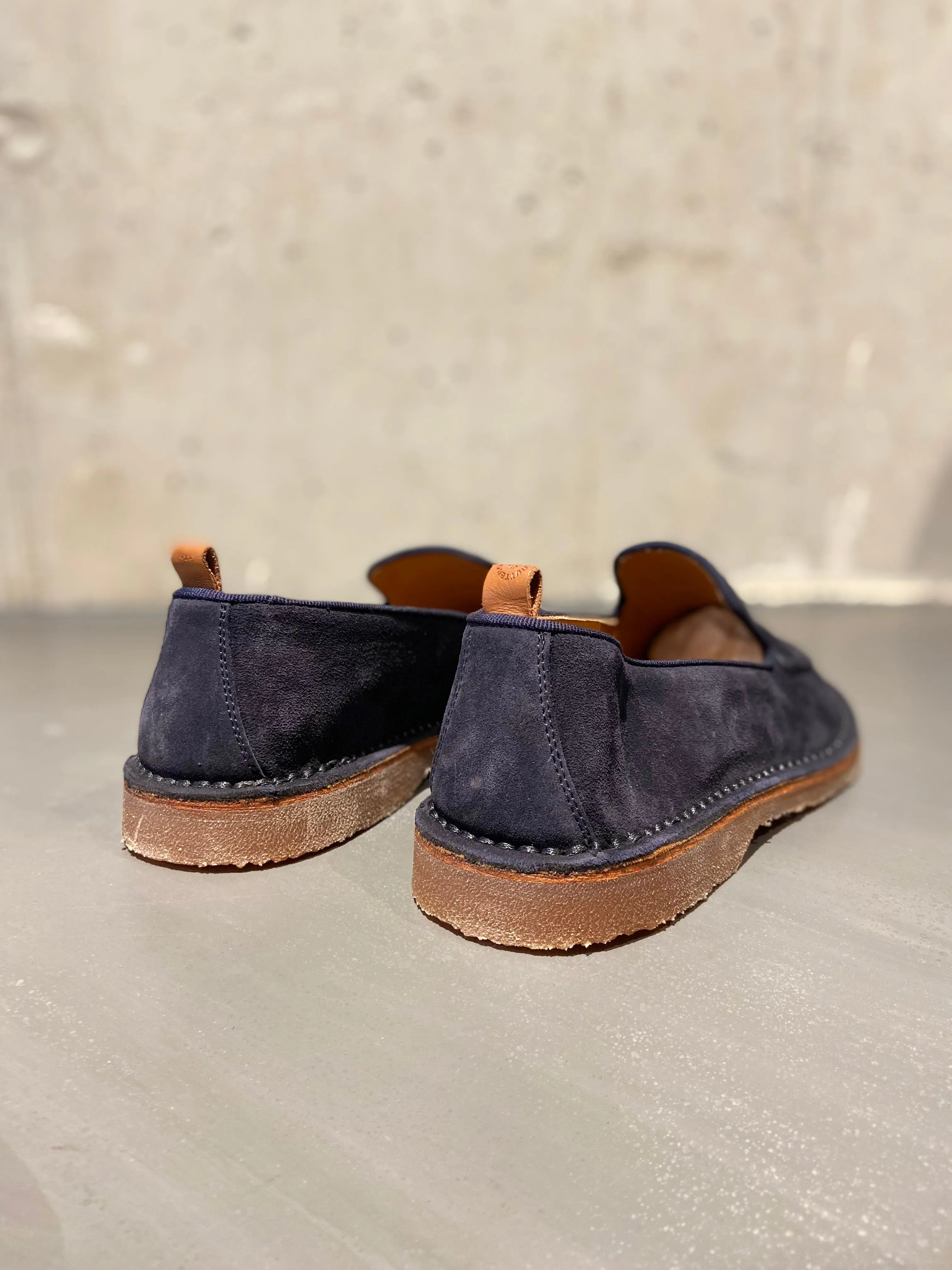 BUTTERO ARGENTARIO LOAFER SUEDE DARK BLUE