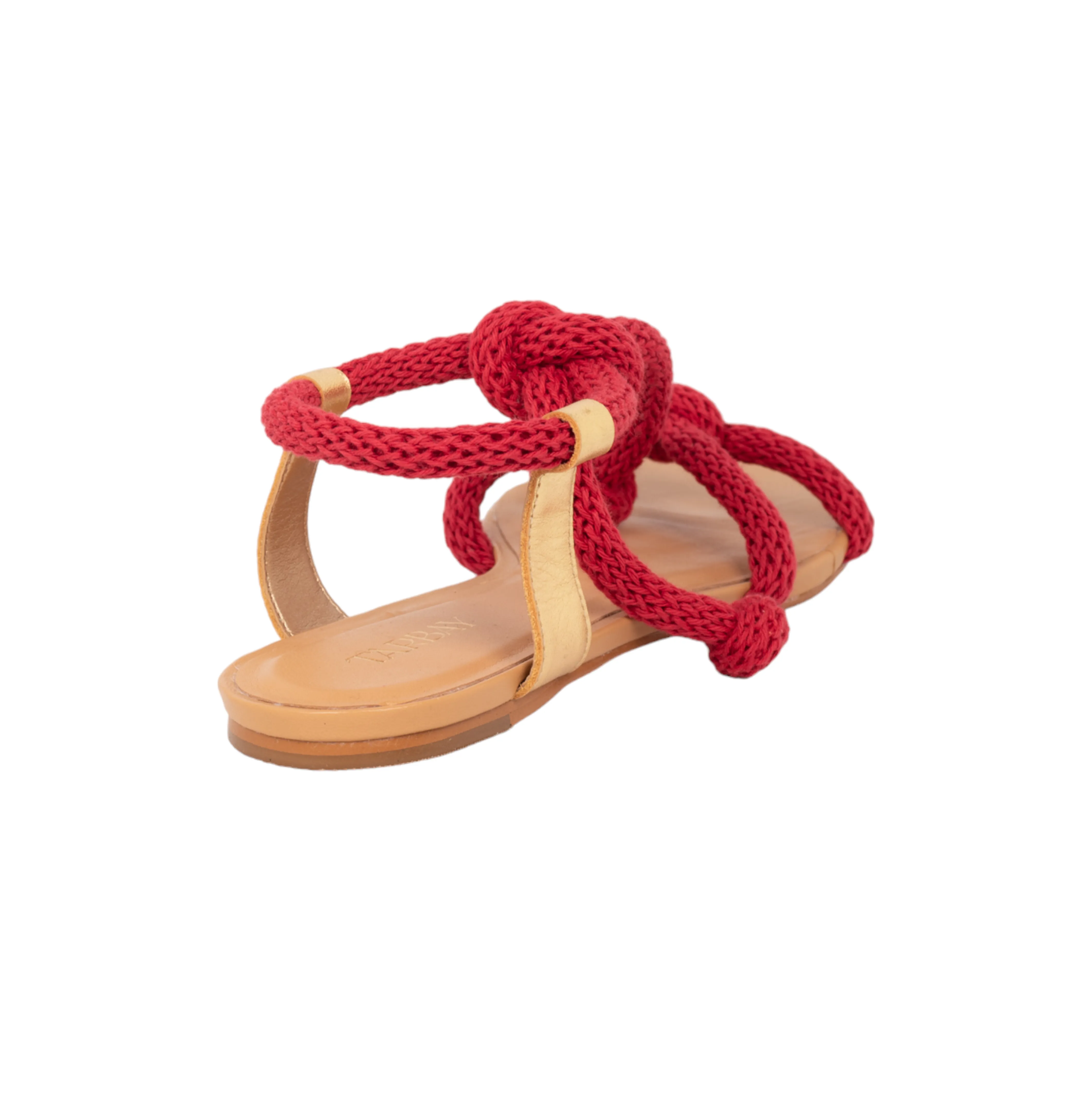 Caliza Flat Sandals - Red