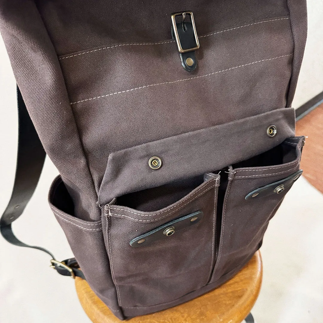 Canvas Roll Top Backpack