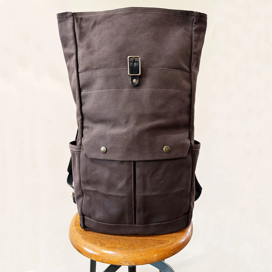 Canvas Roll Top Backpack