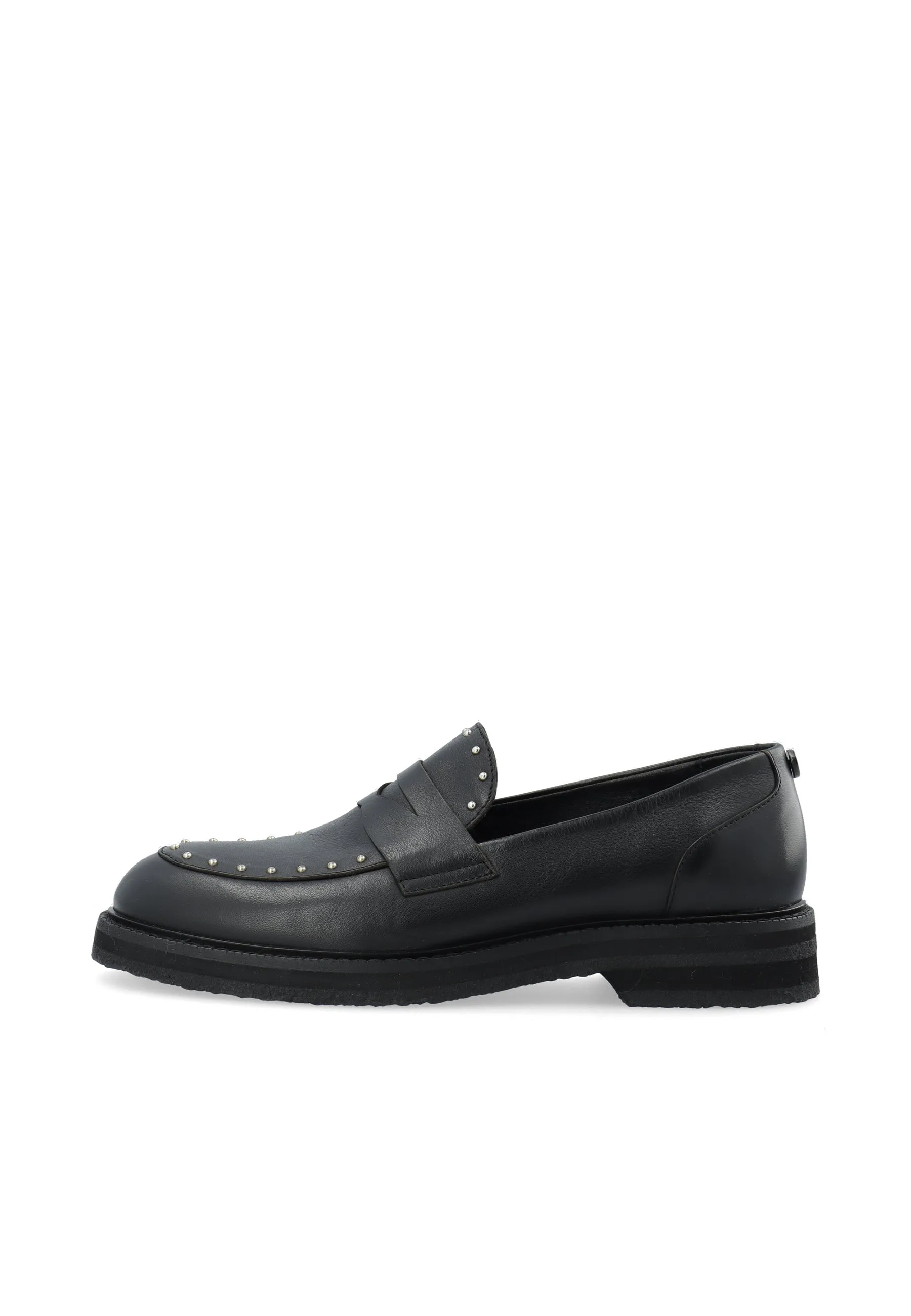 CASBETTY Loafer W. Rivets Leather