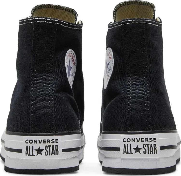 Converse Chuck Taylor All Star Lift Platform Canvas High GS Black Sneakers