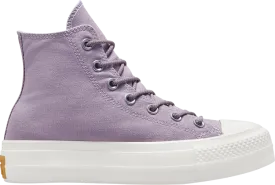 Converse Wmns Chuck Taylor All Star Lift Platform Canvas High Lucid Lilac Sneakers, Purple