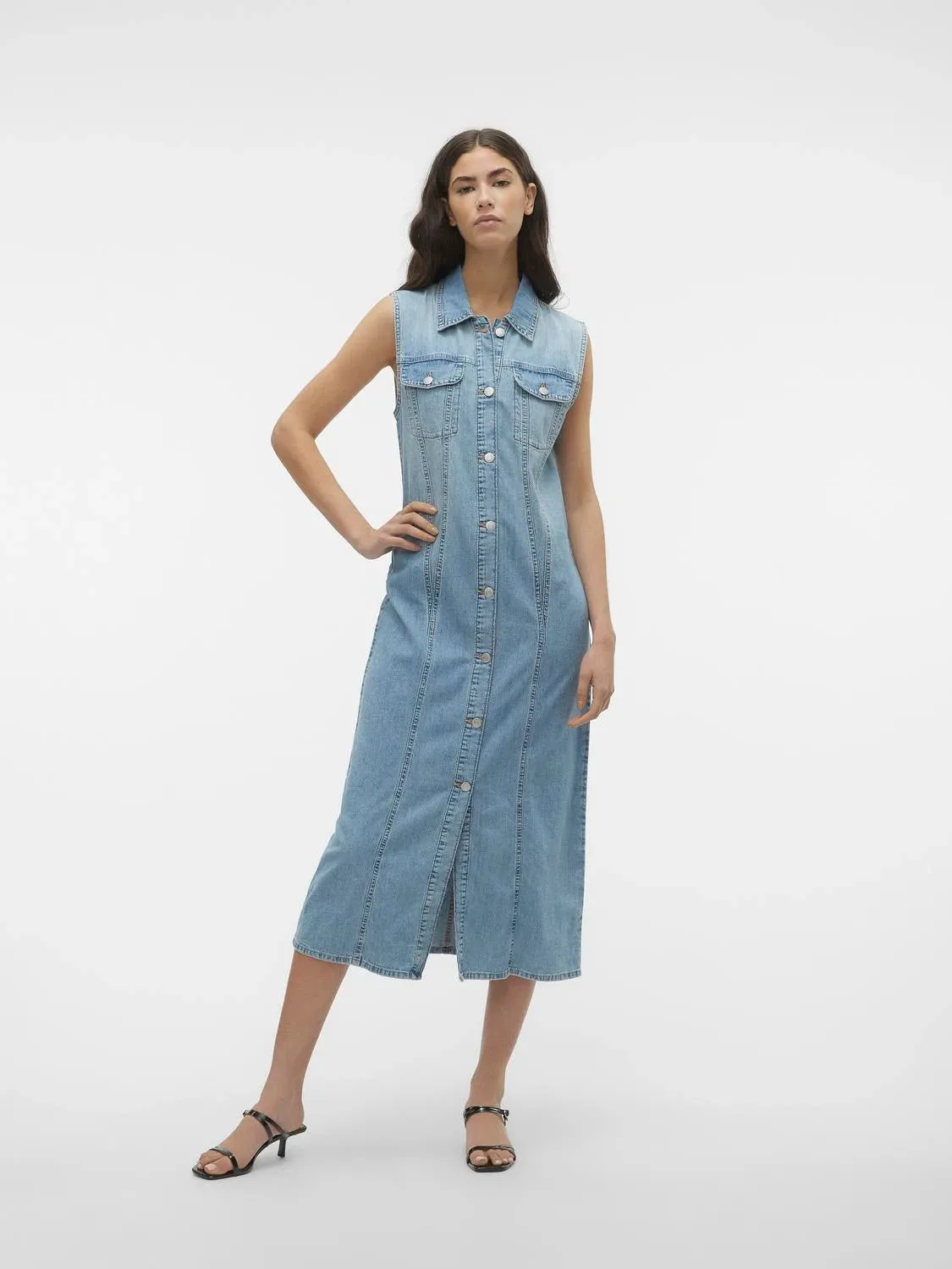 Denim 7/8 Cotton Dress