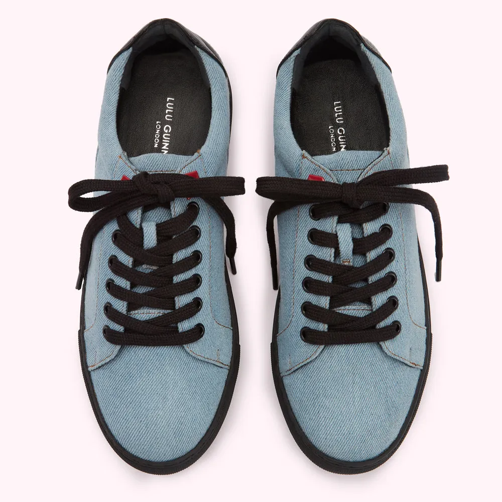 DENIM LIPS NATASHA TRAINERS