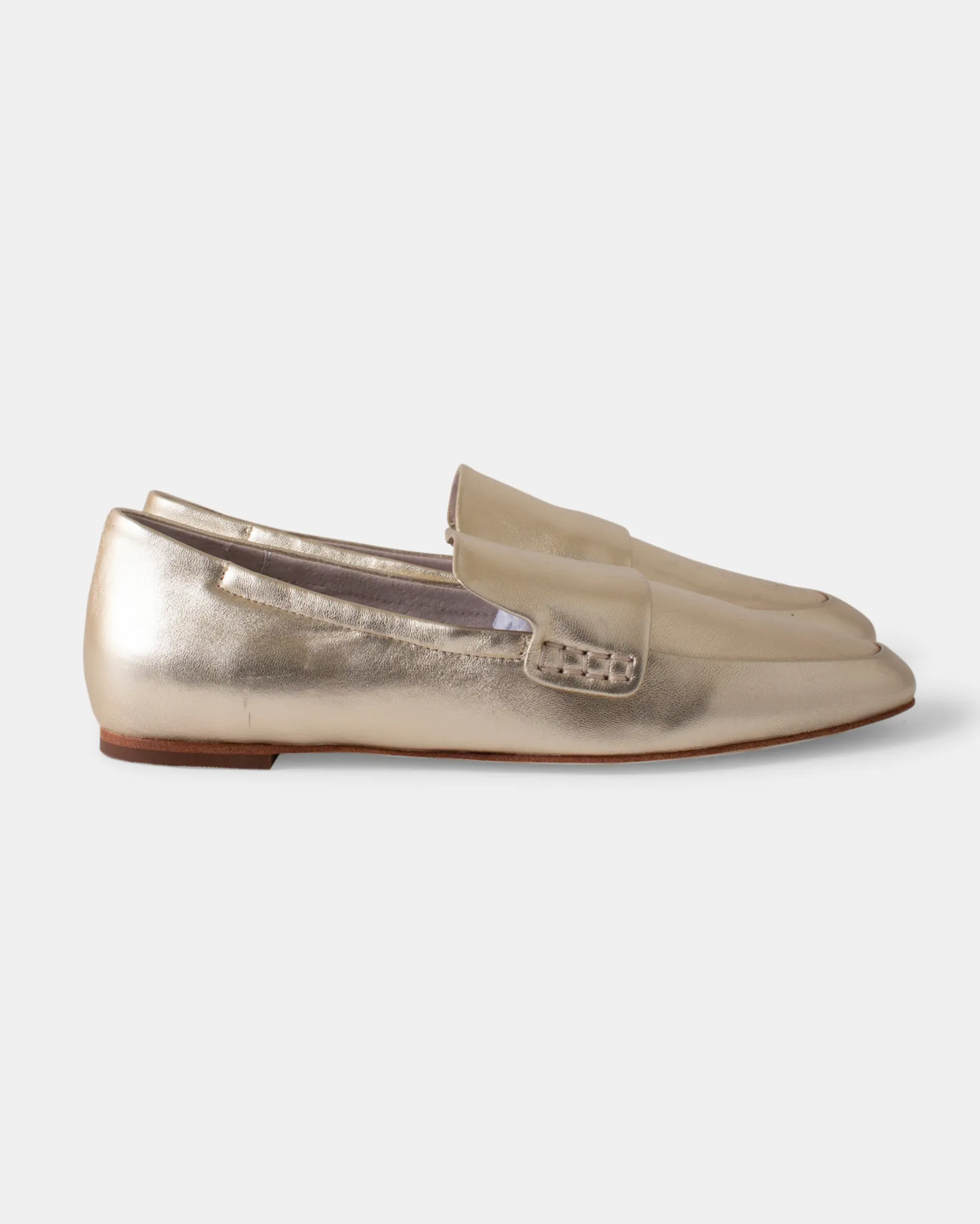 Dutch Leather Loafer - Gold