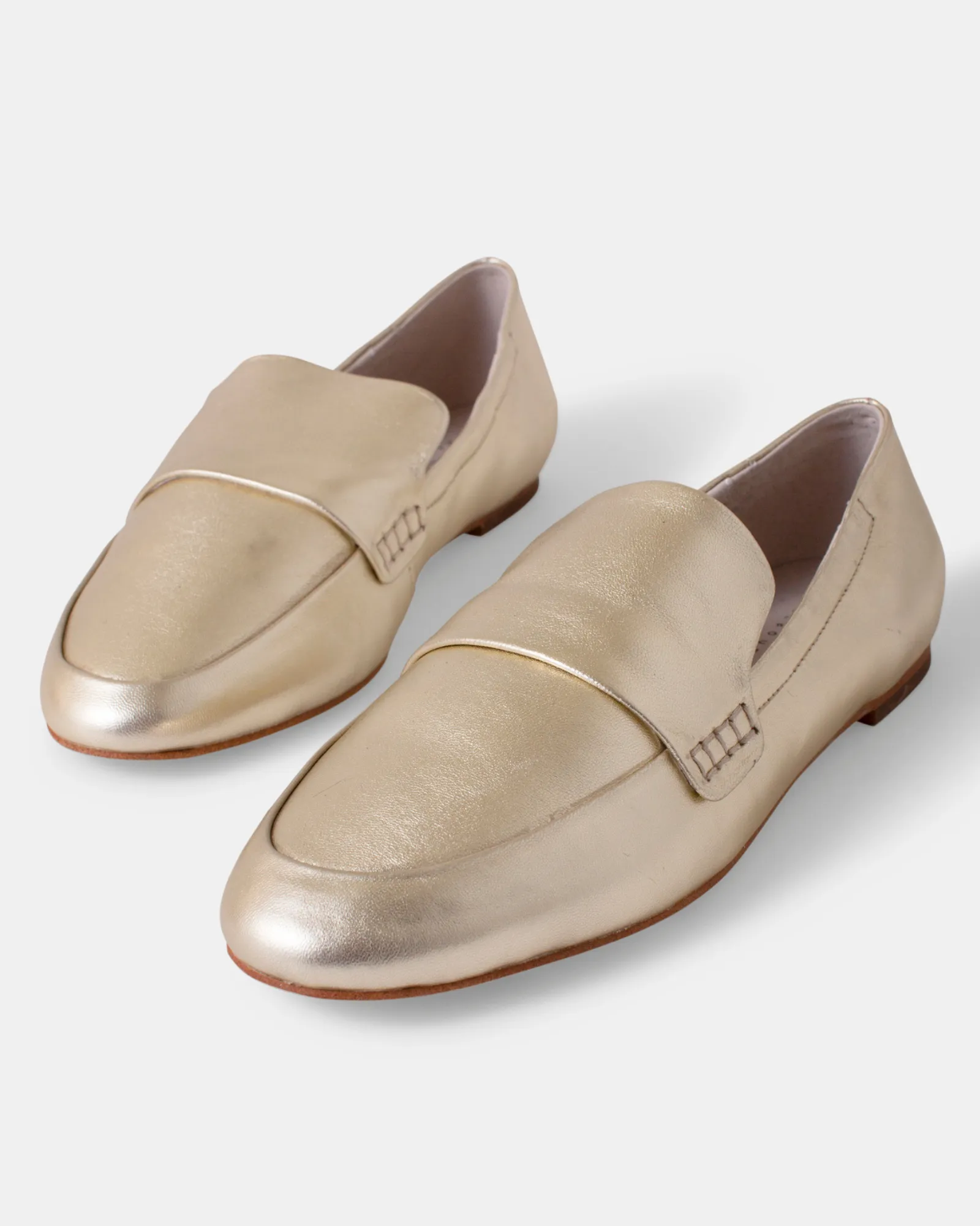 Dutch Leather Loafer - Gold