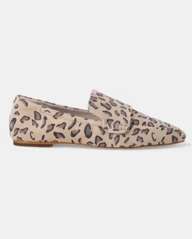 Dutch Leather Loafer - Safari Leopard