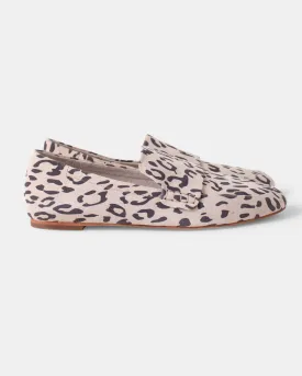 Dutch Suede Loafer - Vanilla Leopard