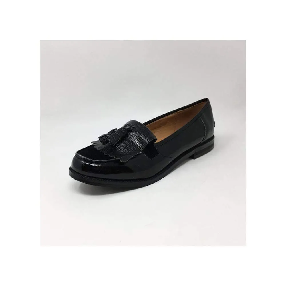 Evie Flat Block Heel Fringe Tassel Loafer