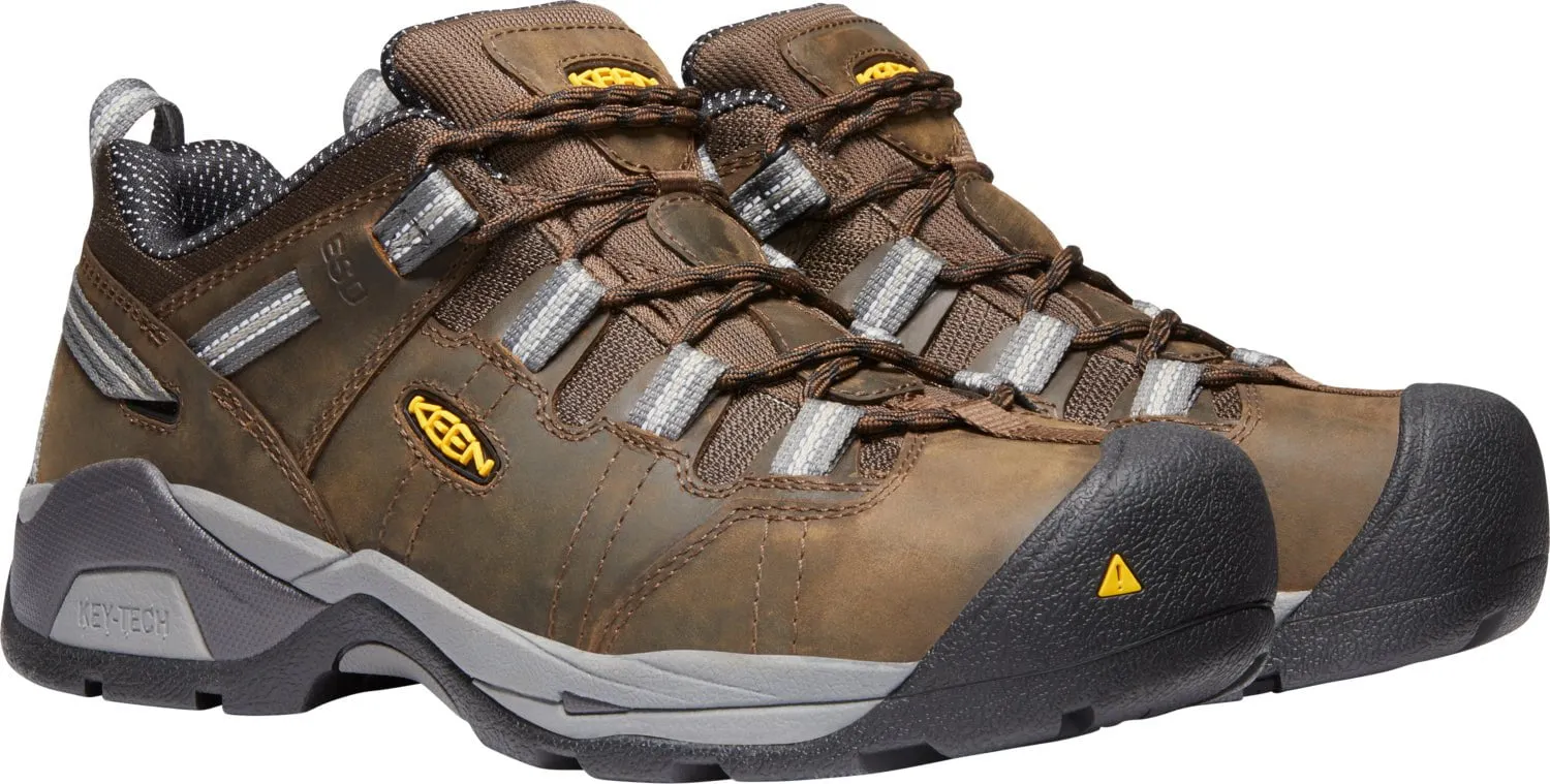 Keen Utility Mens Detroit XT ESD Cascade Brown/Gargoyle Leather Work Shoes