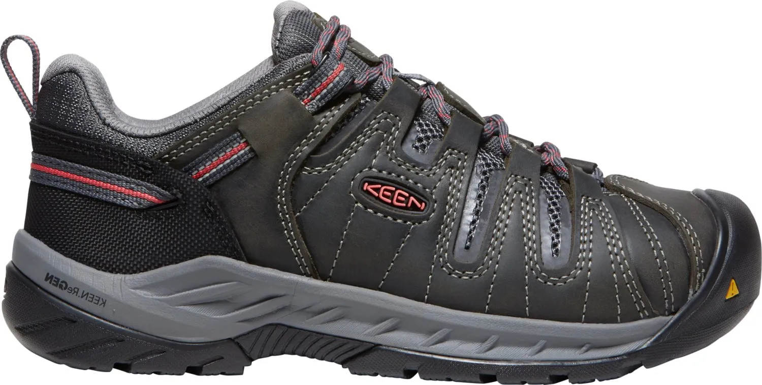 Keen Utility Womens Flint II Magnet/Rose Leather Work Shoes