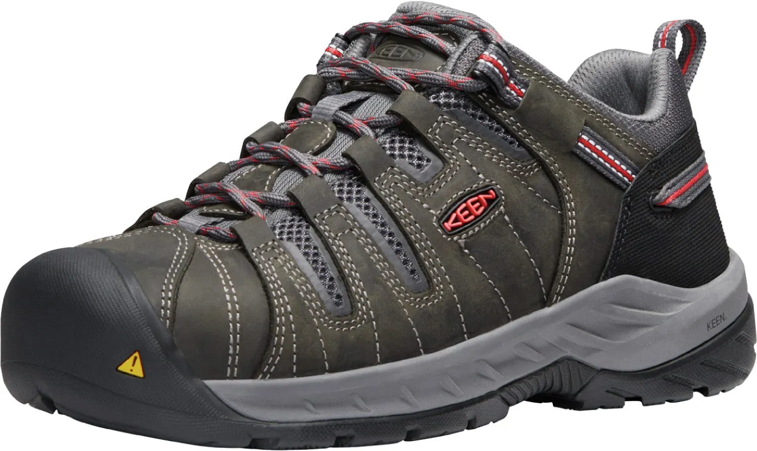 Keen Utility Womens Flint II Magnet/Rose Leather Work Shoes