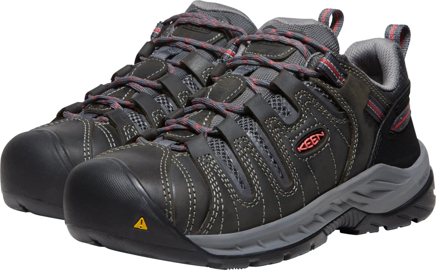 Keen Utility Womens Flint II Magnet/Rose Leather Work Shoes