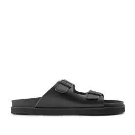 Luma sandal leather - BLACK