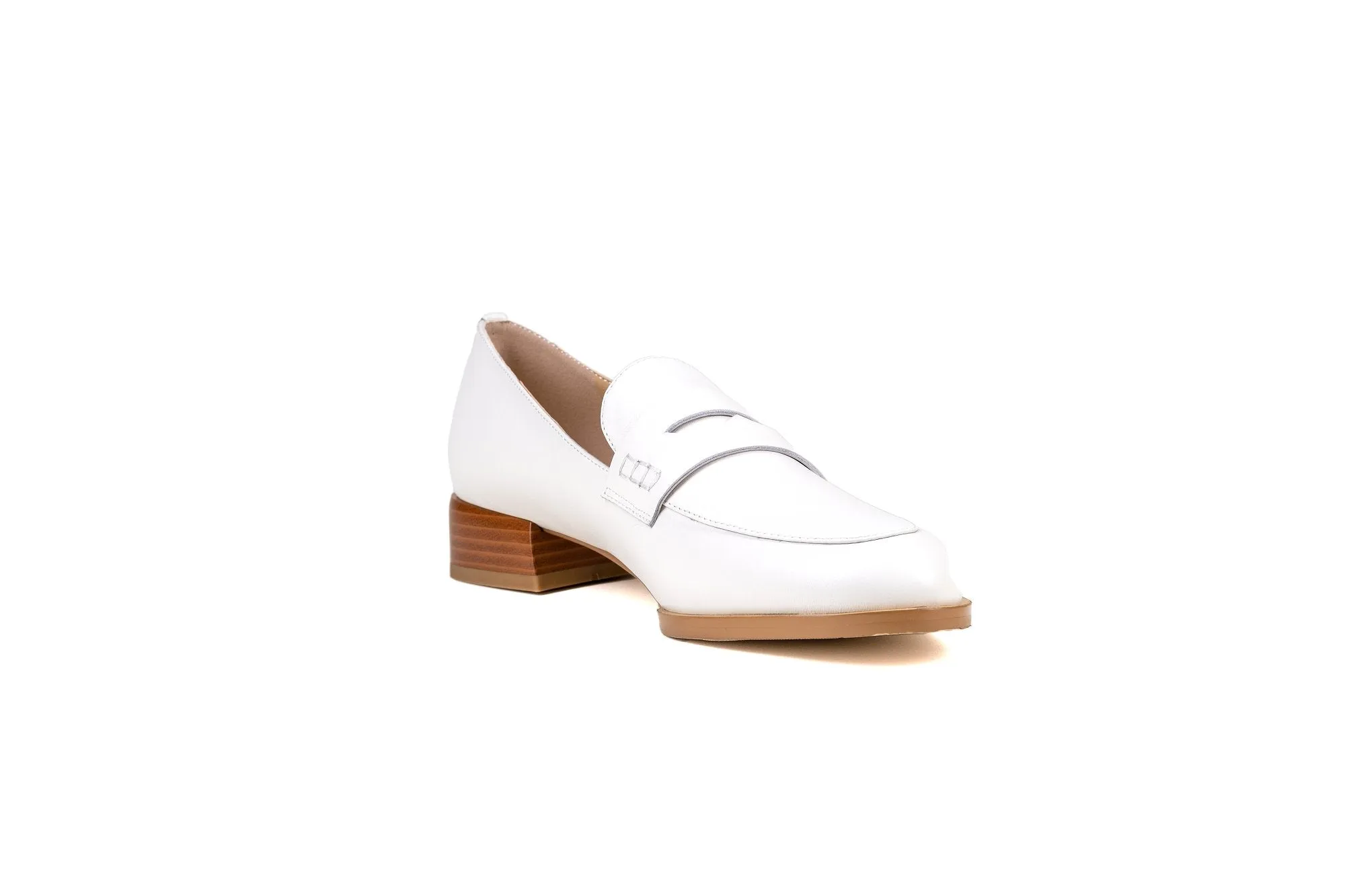 Marcel Leather Loafer Bone