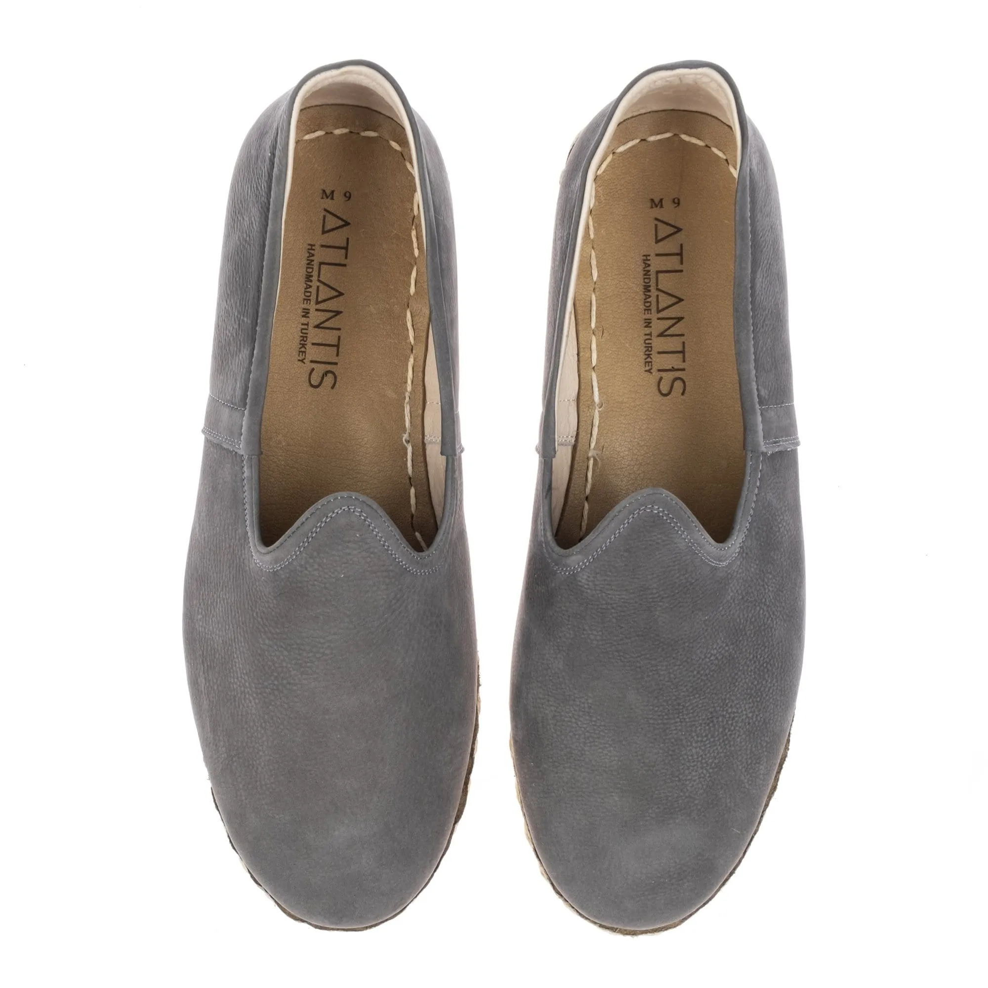 Men's Gray Slip On Shoes