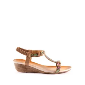 Nancie diamante wedge sandal