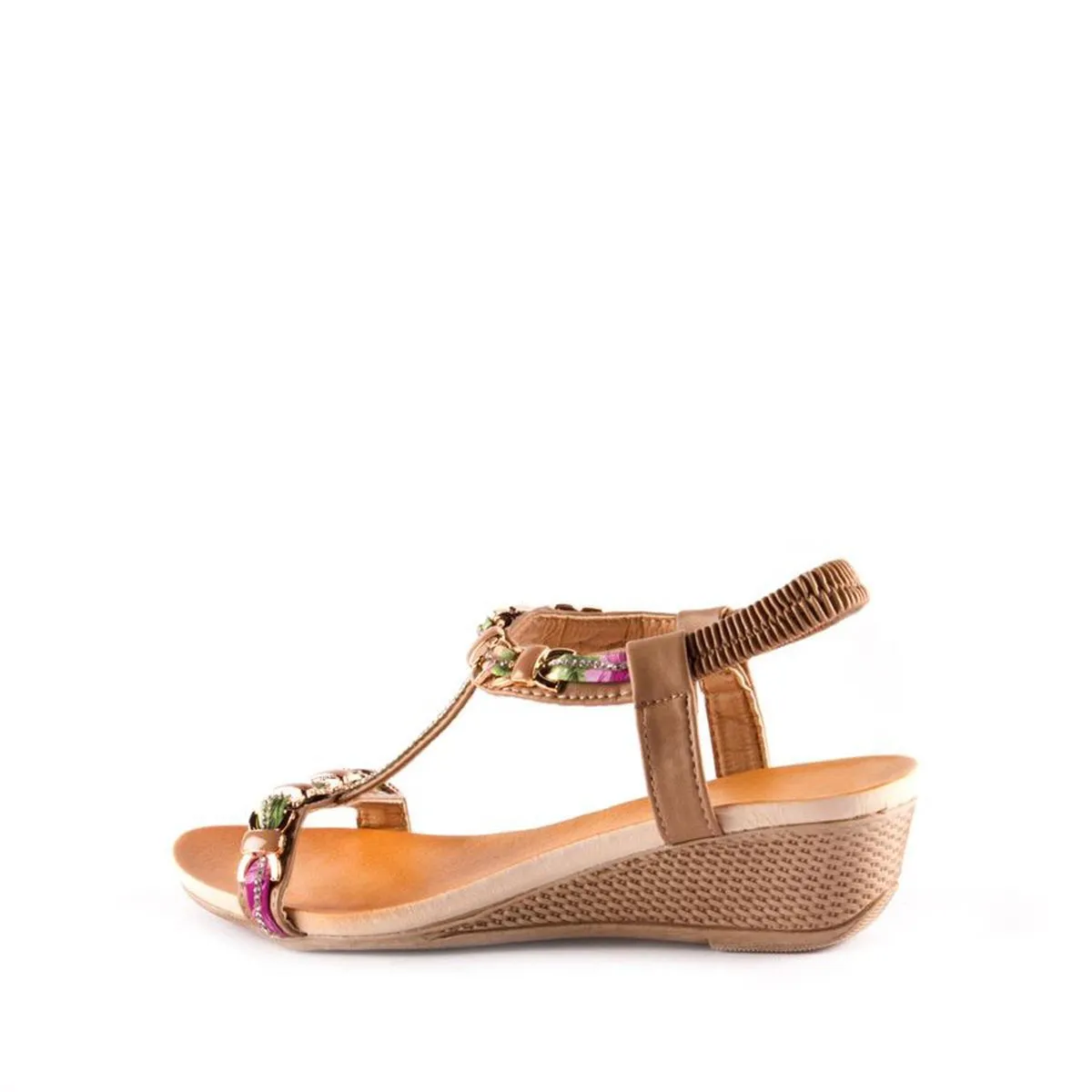 Nancie diamante wedge sandal