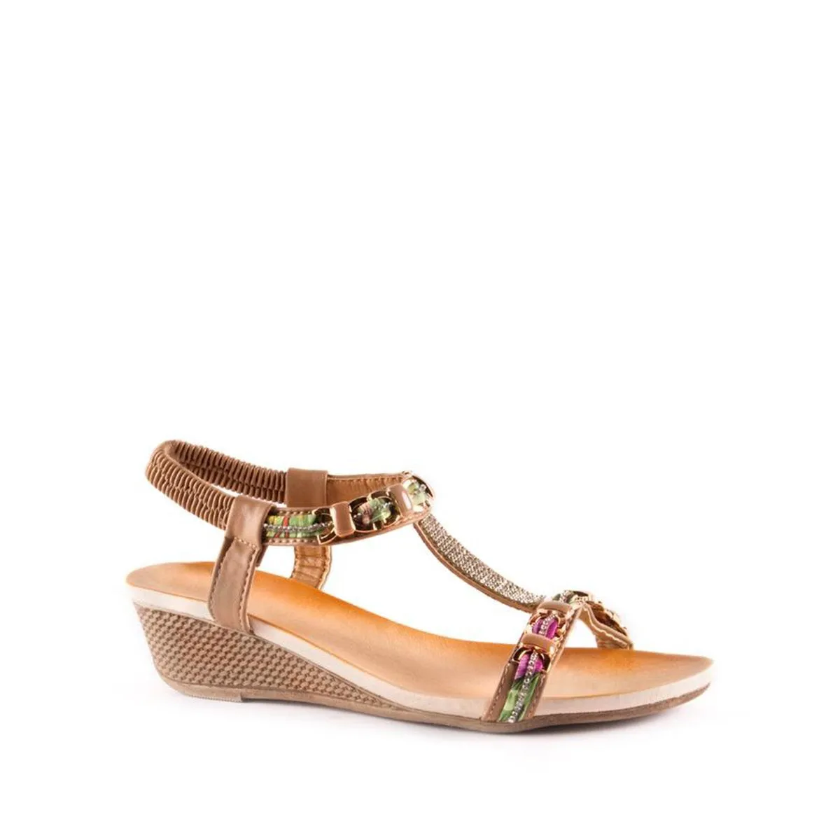 Nancie diamante wedge sandal