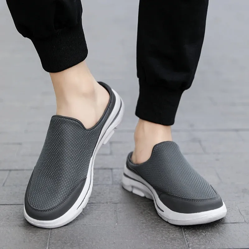 OCW Men Slip On Breathable Lightweight Comfortable Open Back Slip On