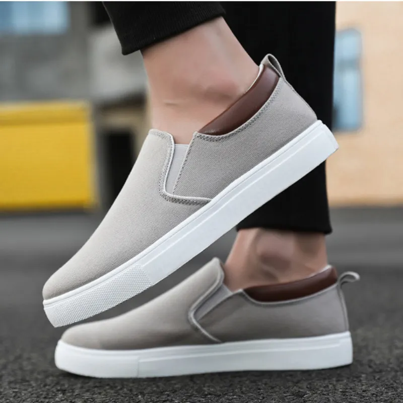 OCW Orthopedic Men Shoes Comfortable Canvas Slip-on Loafers