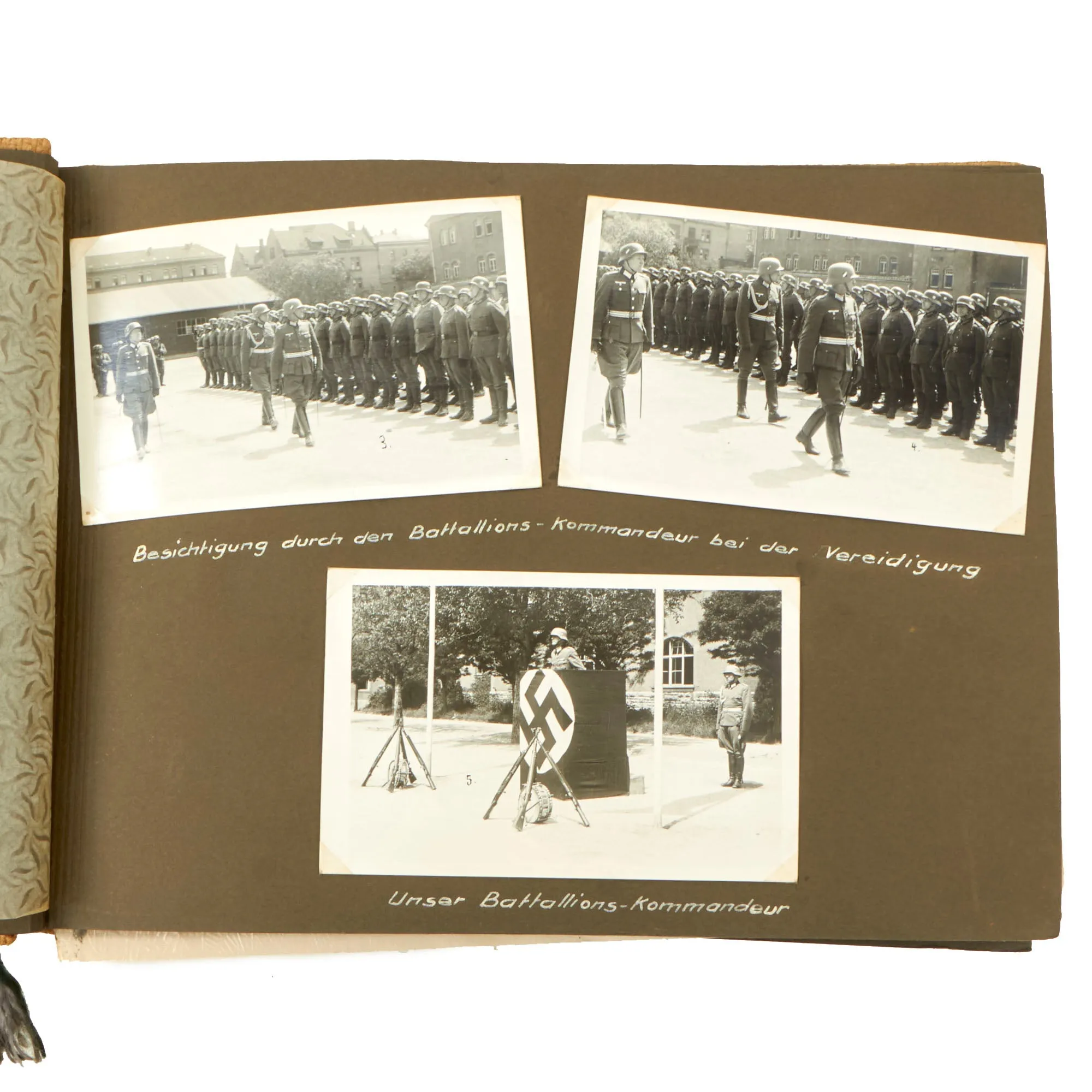 Original German WWII Heer Pioneer & Panzer Armored Personal Photo Album with Tank Pictures & Captions- 180 Photos