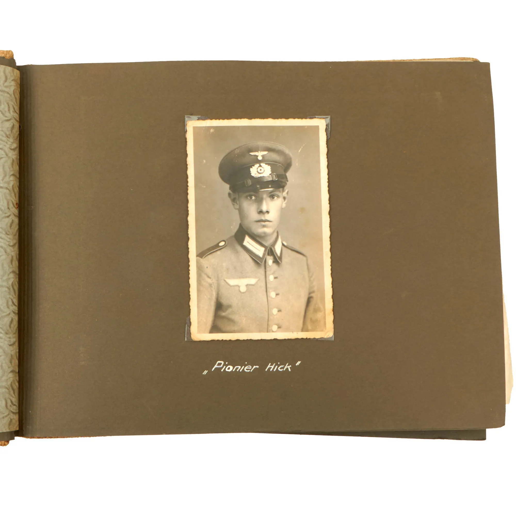 Original German WWII Heer Pioneer & Panzer Armored Personal Photo Album with Tank Pictures & Captions- 180 Photos