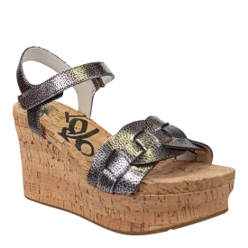 OTBT - CHARLESTON in SILVER Wedge Sandals