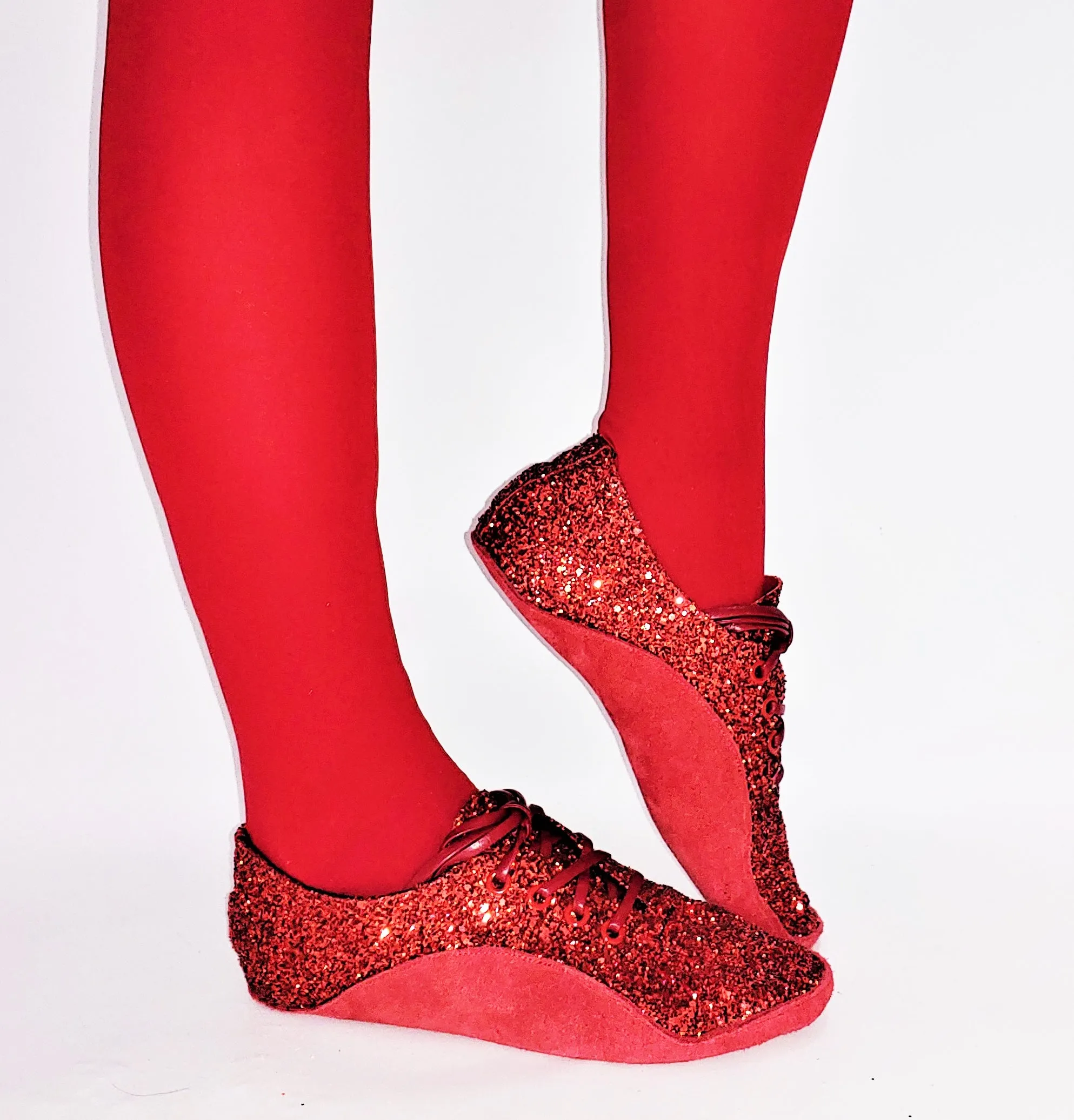 Red Glitter "Dorothy" Tightrope Shoes