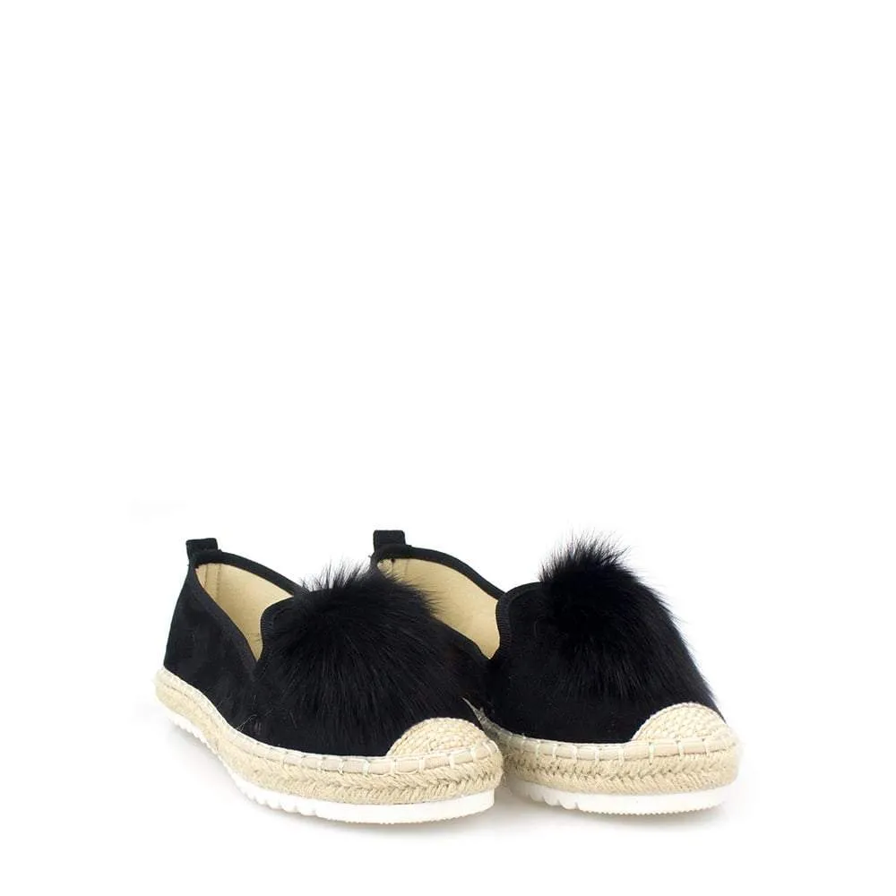 Sandi Slip On Pom Pom Espadrille Pump