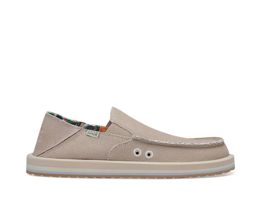 Sanuk Mens Pridewalk Surfer X PPF Cobblestone