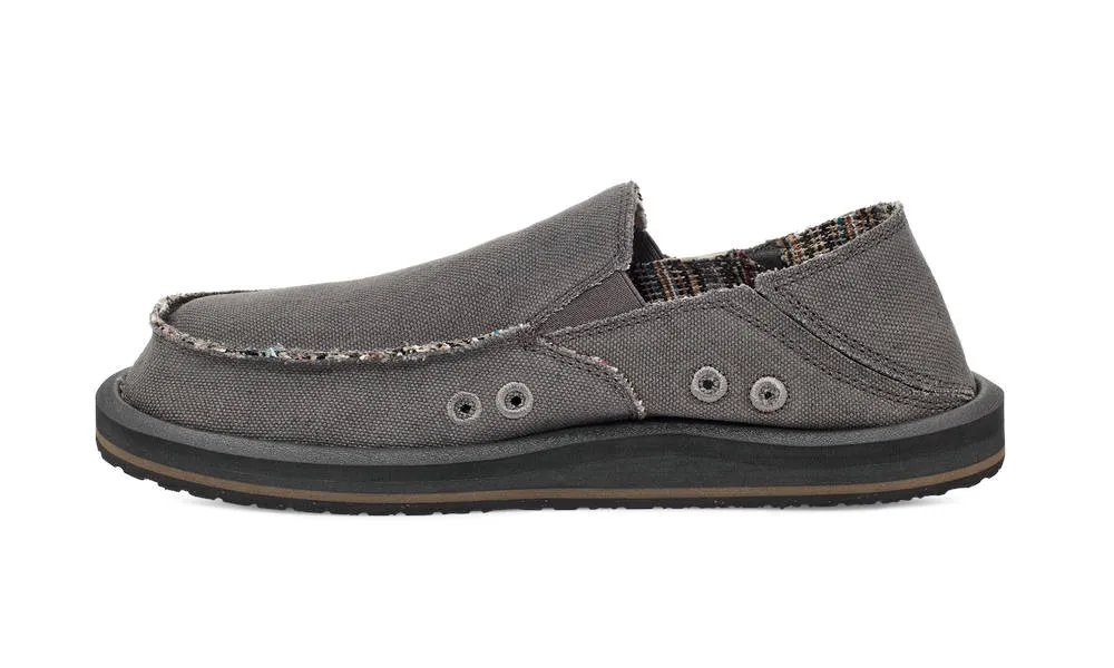 Sanuk Mens Sidewalk Surfer ST Hemp Grey