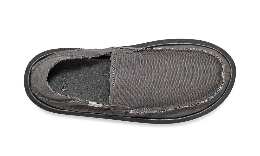 Sanuk Mens Sidewalk Surfer ST Hemp Grey