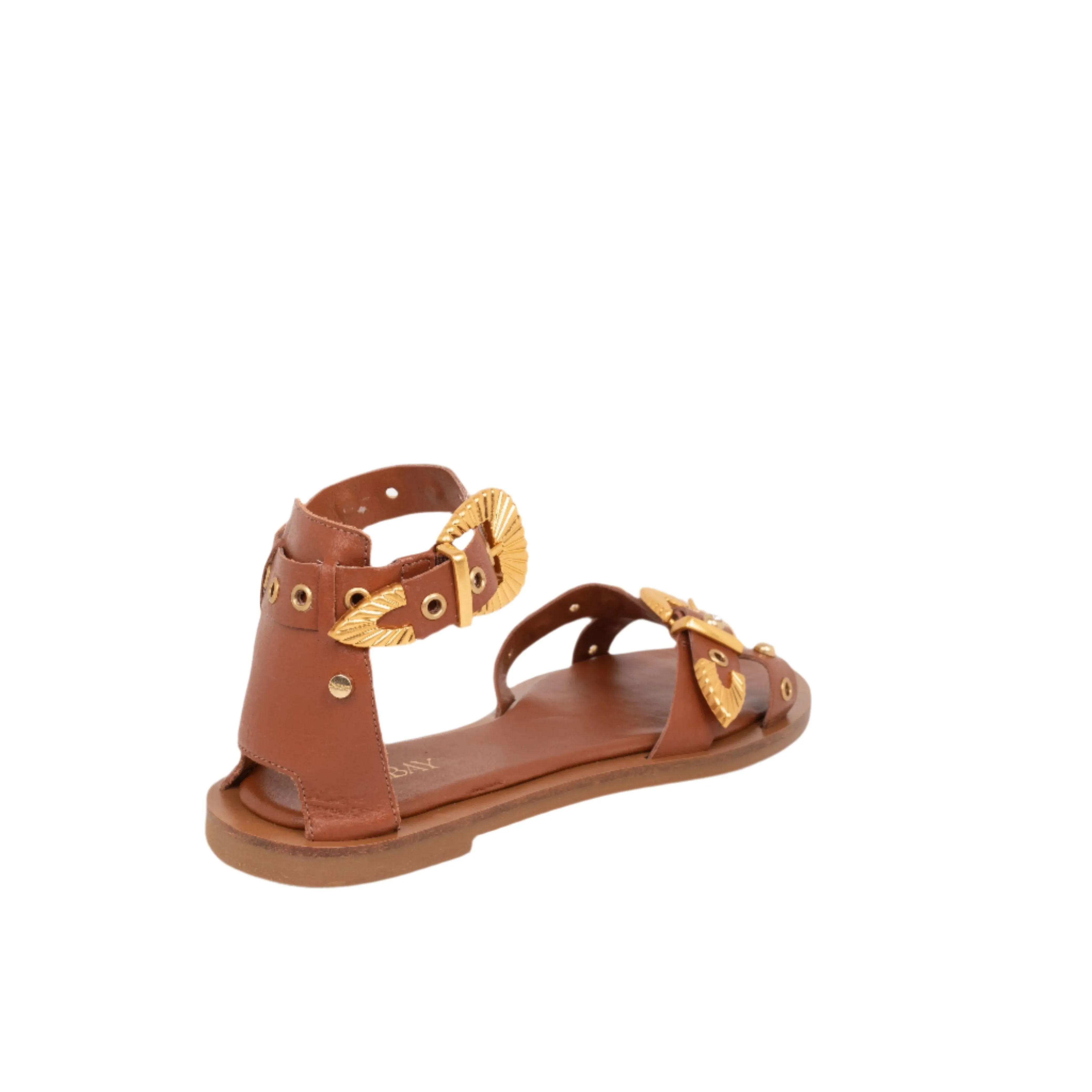 Selma Flat Sandals - Tan