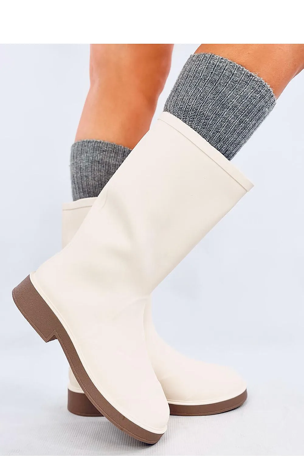 TEEK - Light Beige Wellingtons Boots