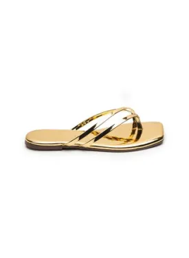 Tkees - Square Toe Liri Mirror in Gold