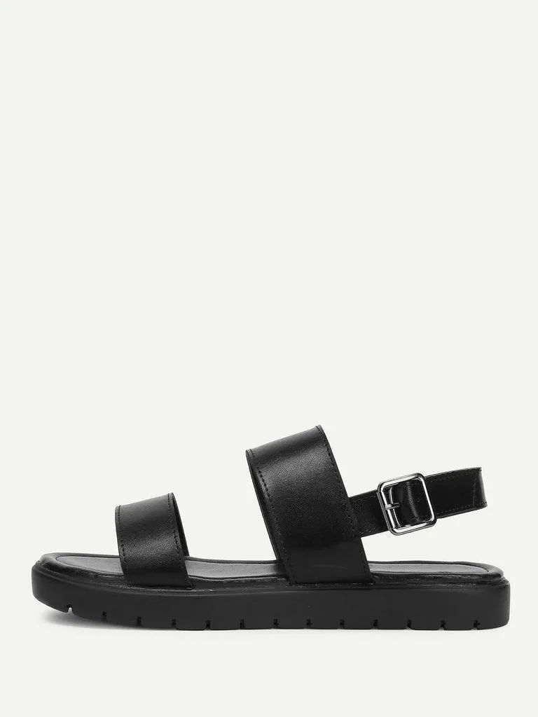 Two Part Flat Sandals