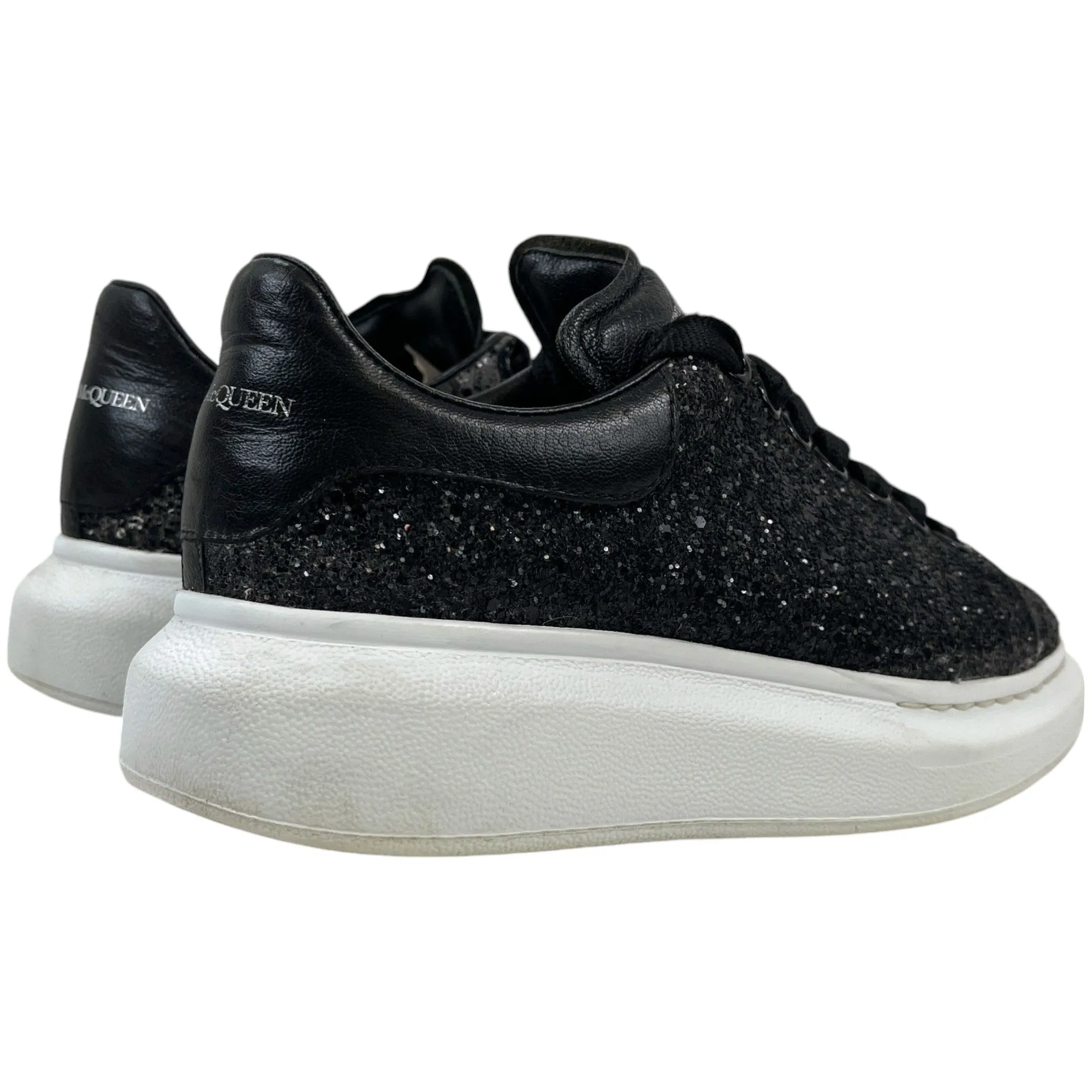 Women's Glitter Oversized Low Trainers Black Size EU 36.5 / UK 3.5