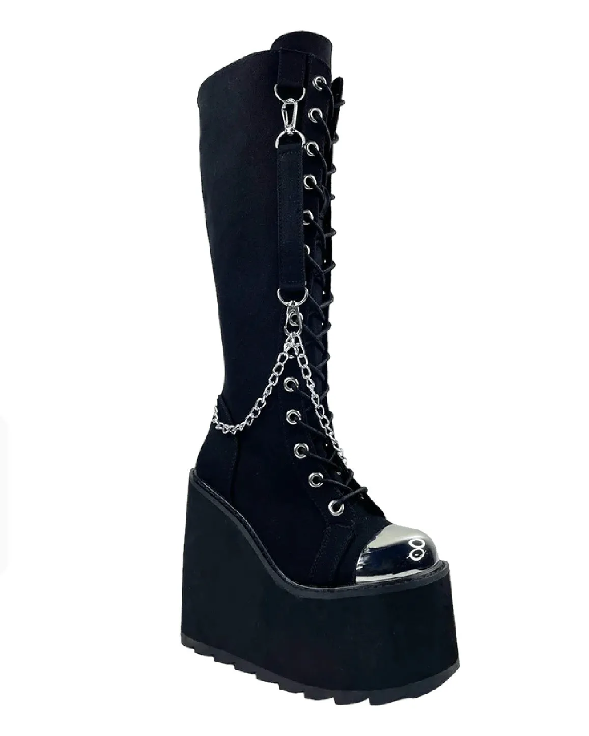 YRU Detention Black/Silver BNDG Boots