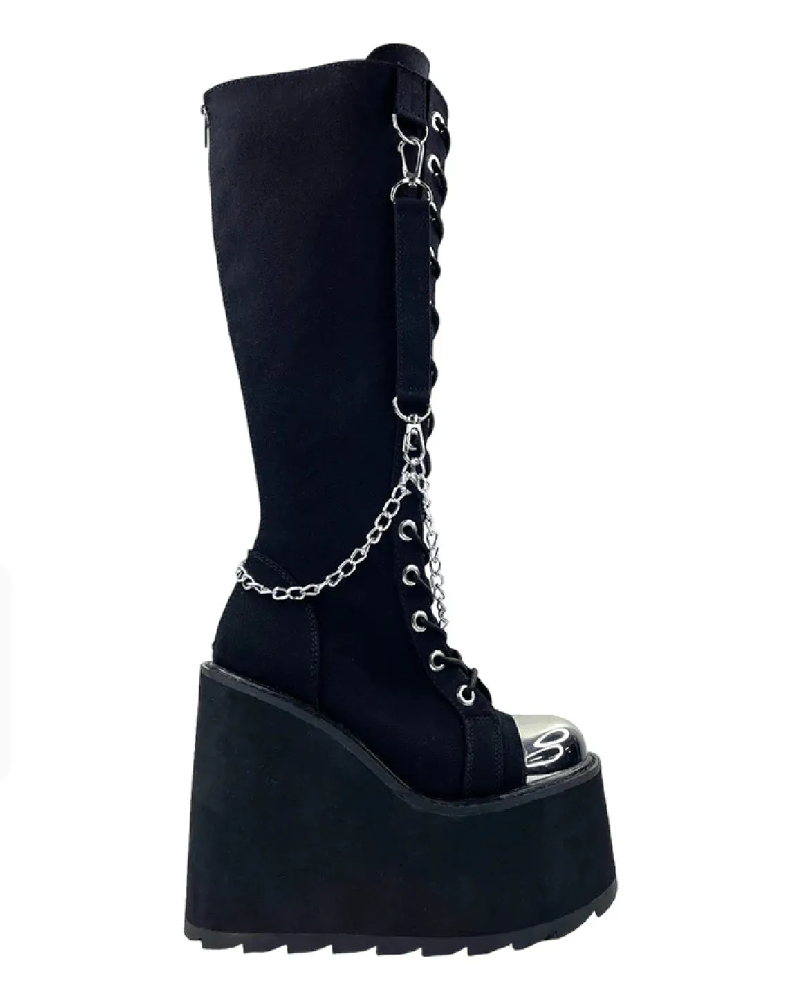 YRU Detention Black/Silver BNDG Boots